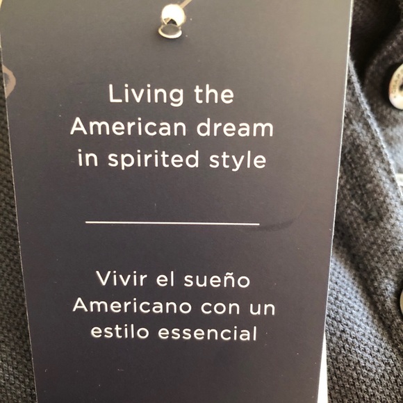 CHAPS Womens Sleeveless Polo Shirt Size Medium Navy & White New - Picture 4 of 8